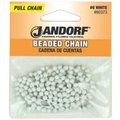 Jandorf Jandorf Specialty Hardw Chain Bead W/Con No 6 3Ft Wht 60373 3403433